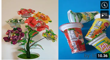 Ide kreatif dari barang bekas | Menggunakan kembali | Gelas plastik minuman